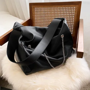 

Casual large-capacity women's shoulder bag simple Korean fashion single-shoulder bag female pu soft leather trend female bag
