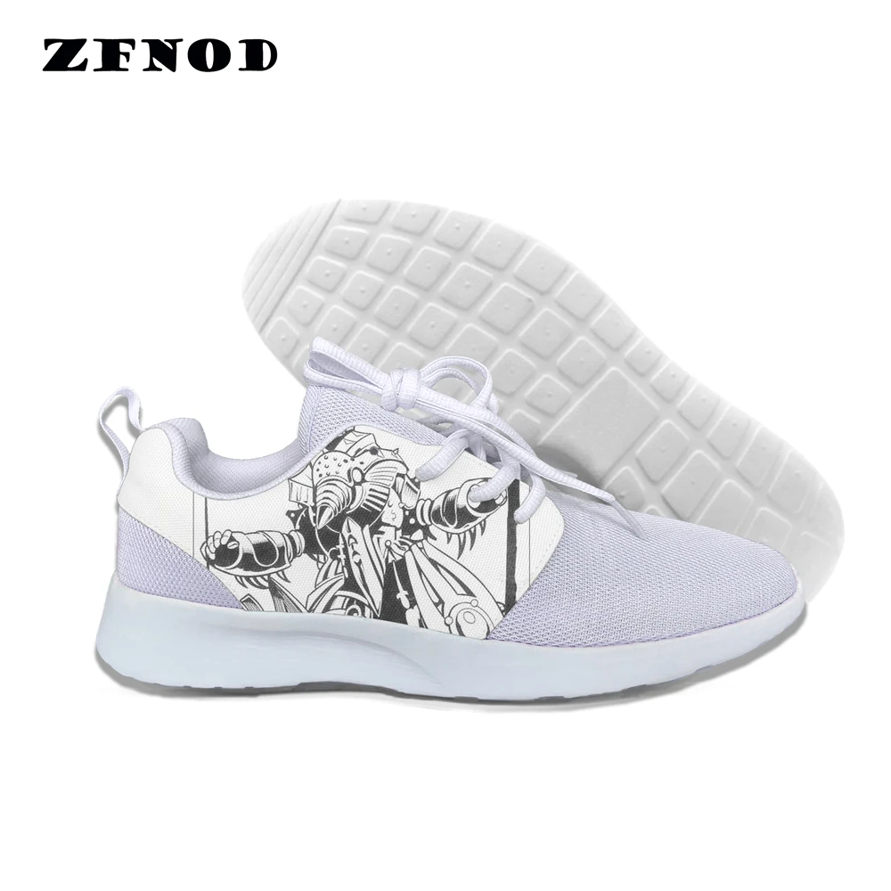 

Fashion Women Sneakers Printed Cute Cartoon Warrior Flat Shoes Casual Lace Up Female Ladies Mesh Shoes Work Shoes