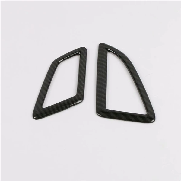 Carbon fiber Для Honda civic 10th sedan автомобильный АБС матовый/карбоновый чехол Подрезка передний выход кондиционера Vent 2 шт - Название цвета: Carbon fiber