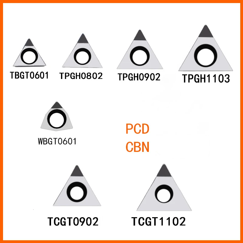 2 stücke TBGT060104 TPGH080202 TPGH090204 TPGH090208 TPGH110304 PCD CBN drehmaschine drehen werkzeug kristall diamant werkzeug