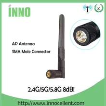 2,4 ГГц 5 ГГц 5,8 ГГц Двухдиапазонная wifi антенна 8dBi SMA разъем 2,4 ГГц 5G 5,8G wi fi антенна беспроводная антенна маршрутизатор Антенна