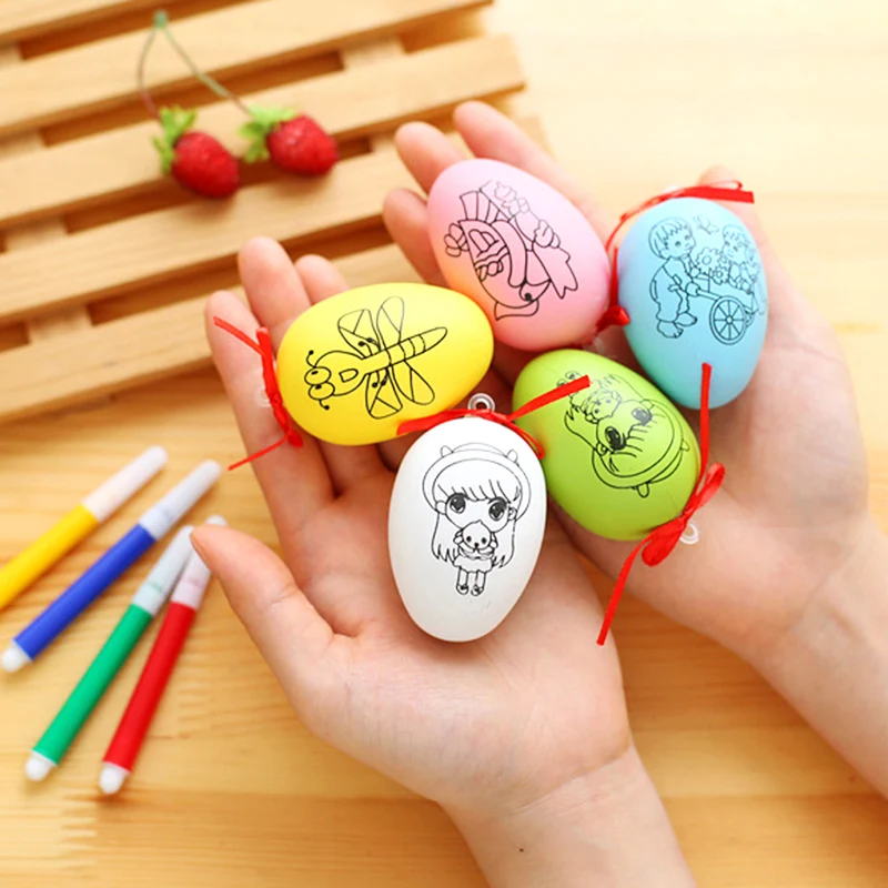 Цветное пластиковое искусственное яйцо, игрушки, детские картины сделай сам, яйцо, игрушка, подарки для детей, украшение дома, ремесла, детский сад, ручная работа, игрушка