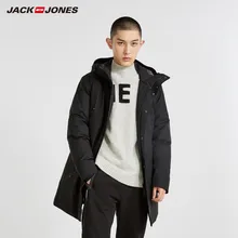 JackJones мужской длинный пуховик с капюшоном, парка, пальто, мужская одежда 218412524