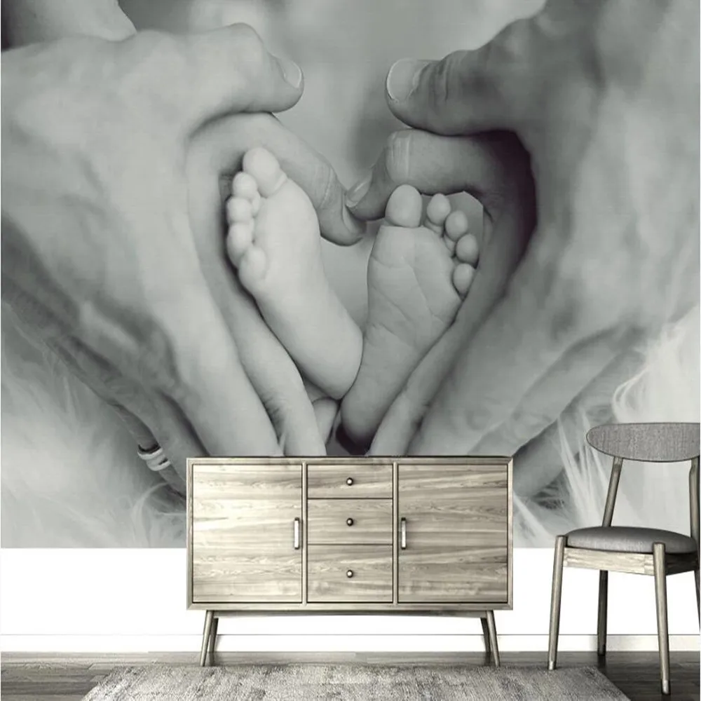 Customized Love Family Graphic Living Room Bedroom Wallpaper Mural