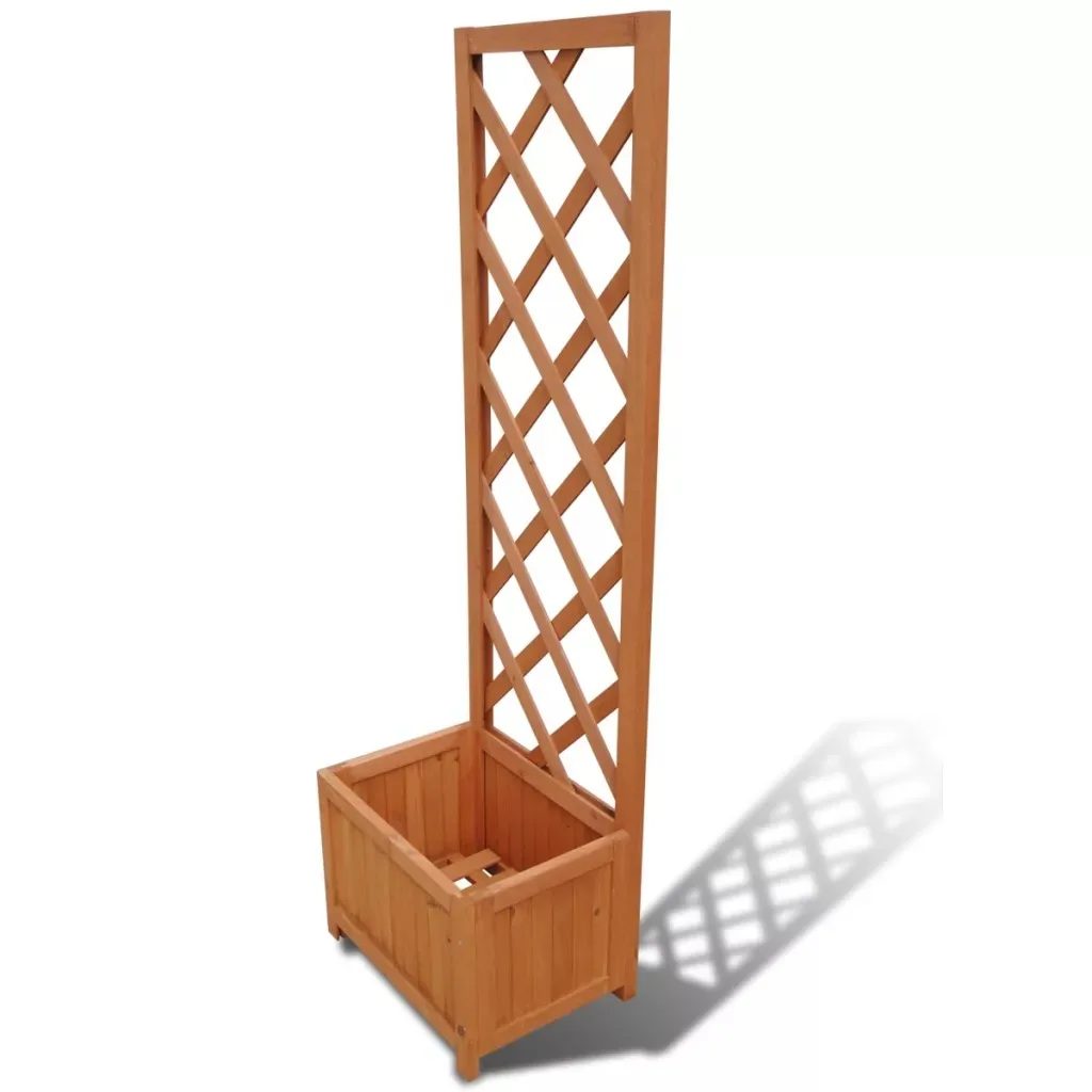 

VidaXL Trellis Planter 40 X 30 X 135 Cm Weather-Resistant Solid Wood Material Durable Enough To Be Used Outdoors Assembe Easily