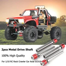 Voor 1/10 Rc Rock Crawler Auto Axiale Scx10 D90 2 Stuks Voor Achter Aandrijfas Aandrijfas