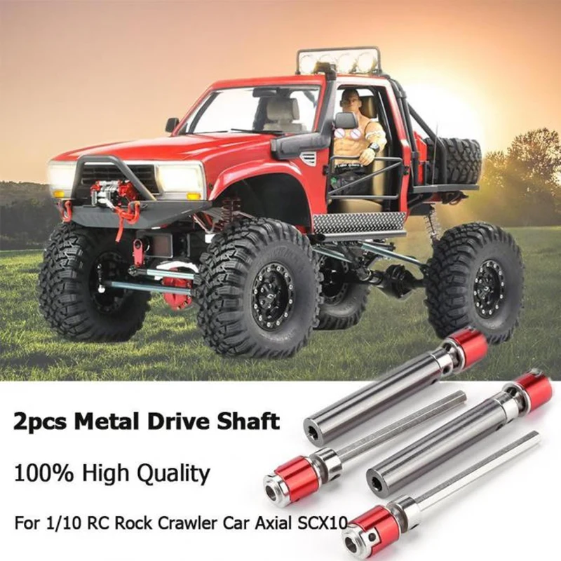 Pour 1/10 Rc Rock chenille voiture Axial Scx10 D90 2 pièces avant arrière arbre dentraînement essieu moteur