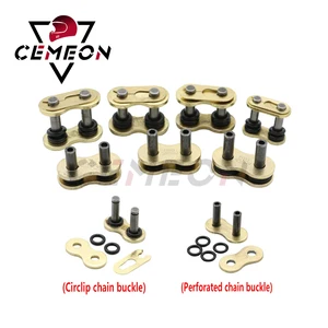 Image 3 - pitch link separation link Motorcycle chain ring O shaped main link hollow rivet chain buckle splitting kit 428/520/525/530
