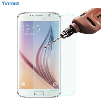 

On Protective Film For Samsung Galaxy S6 S7 High Quality 9H HD Phone Tempered Glass Screen Protector Cover Case 50pcs
