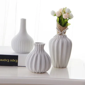 

Tabletop vase simple and elegant small fresh matte rough ceramic modern simple home decoration vase flower arrangement