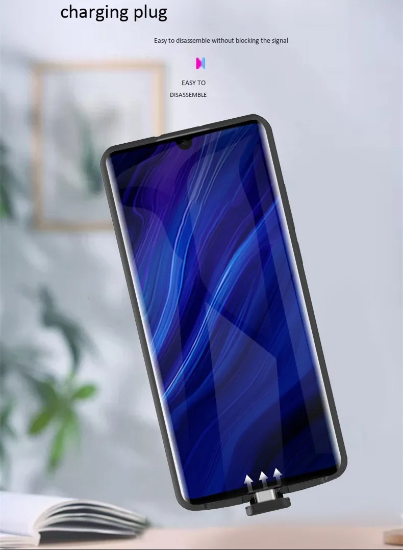 5000 мА/ч 6000 мА/ч чехол для зарядки аккумулятора для huawei P30 Pro с мягким краем внешний аккумулятор чехол для huawei P30 Pro твердый мощный etui