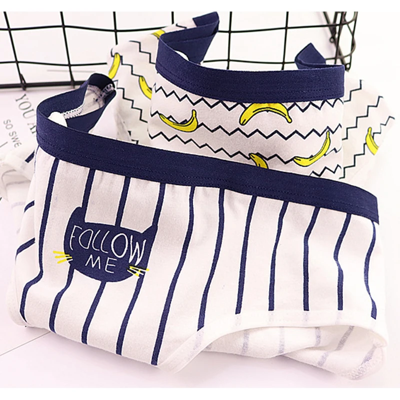 6pcs Underwear Women Cotton Underwear Girls Panties Plus Size Briefs Sexy Panties Cute Cartoon Fruit Series Girl Lingeries Short