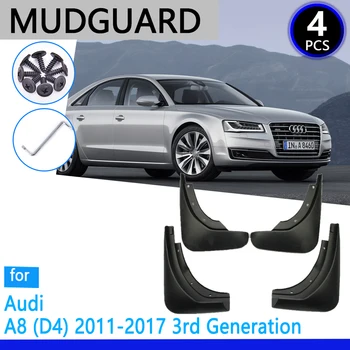 

Mudguards fit for Audi A8 D4 2011~2017 2012 2013 2014 2015 2016 Car Accessories Mudflap Fender Auto Replacement Parts