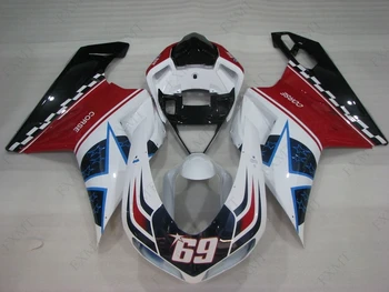 

1198 2010 Full Body Kits 1198 2008 Fairings for DUCATI 1098 2007 - 2011 Fairing Kits Blue Star Star