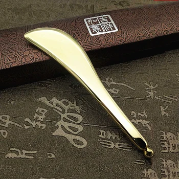 

Brass face solid tendon stick female scraping face dark circles facial beauty eye scraping board special for eyes
