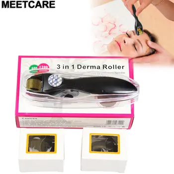 

3in1 Micro Needles Derma Roller Kit Microneedle Dermaroller Set Machine for Anti Aging Skin Care Tool Facial Recovery Treatment