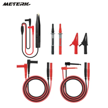 

New Meterk MK29 Electronic Test Lead Kits For Digital Multimeter tester with Alligator Clips Replaceable Probes Tips Accessories