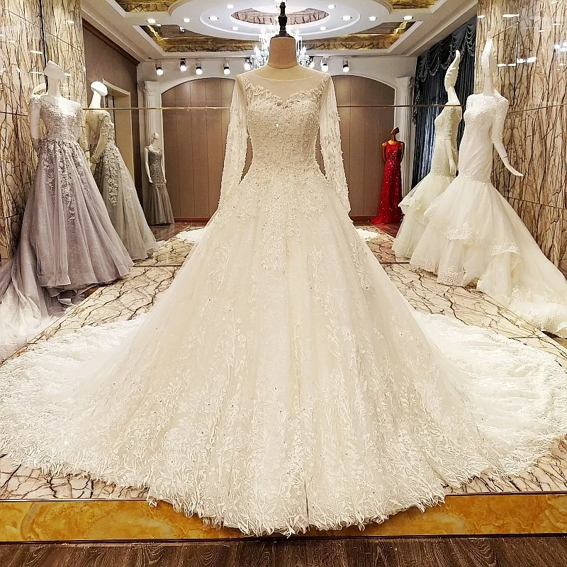 off white BacklakeGirls роскошный длинный белый корсет для свадебного платья с серой аппликацией на спине, бальное платье, длинные элегантные платья для вечеринки, Vestaglia Sposa - Цвет: off white