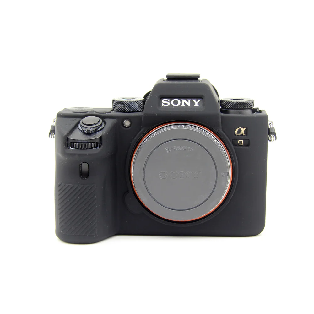 Мягкий силиконовый чехол для камеры для sony A9 A7 III A7III A7R3 A7Mark 3 резиновый чехол для камеры защитный чехол для тела - Цвет: Черный