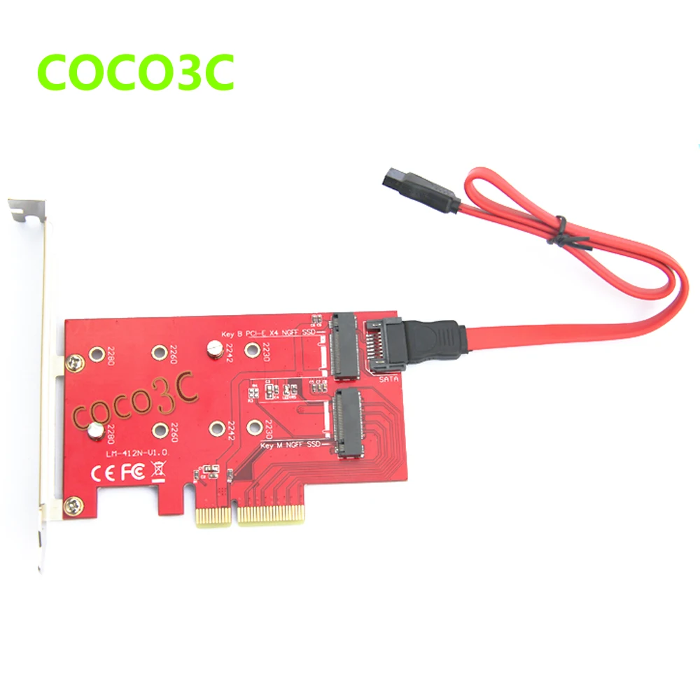 PCI e x4 до M ключ NGFF SSD карта для SAMSUNG 950 PRO M.2 MZHPU128HCGM Настольный SATA III 3 0 B Ключ