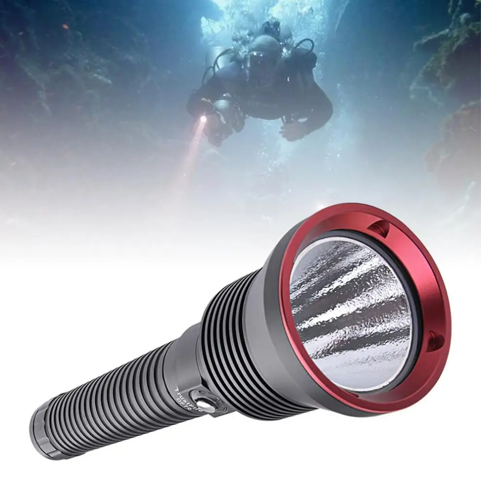 

LED Flashlight DF70 3200LM XHP-70 LED Diving Flashlight Underwater 70m Diving 26650 Battery and Charger for Professional Diving