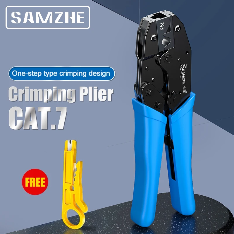SAMZHE CAT7 щипцы для обжима Инструмент обжимные плоскогубцы сети профессиональные Cat