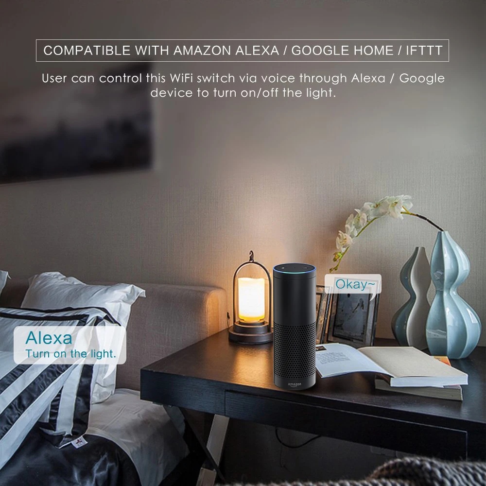 Стандарт ЕС/Великобритании, Wifi, умный переключатель, 4 банды, Alexa, голосовое управление, настенный, Wifi переключатель, белый, черный, золотой цвет, кристальная стеклянная панель, 220 В