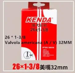 Valvola americana 26 * 1-3/8 (A / V) 32MM Горный велосипед шины 26 дюймов велосипеда 26 дюймов* 1,9/2,125/1,5/1,75 1,25 внутренняя трубка шины для велосипеда аксессуары - Цвет: Valvola americana 26 * 1-3/8 (A / V) 32MM