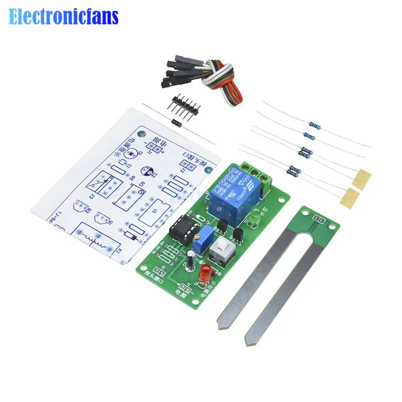 DIY контроллер влажности почвы модуль платы комплект автоматическое устройство орошения автоматический полив 5 В DC DIY Электронные производственные части