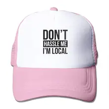 Не хлопайте меня я местный сетки бейсболки унисекс стиль водителя грузовика шляпа розовый