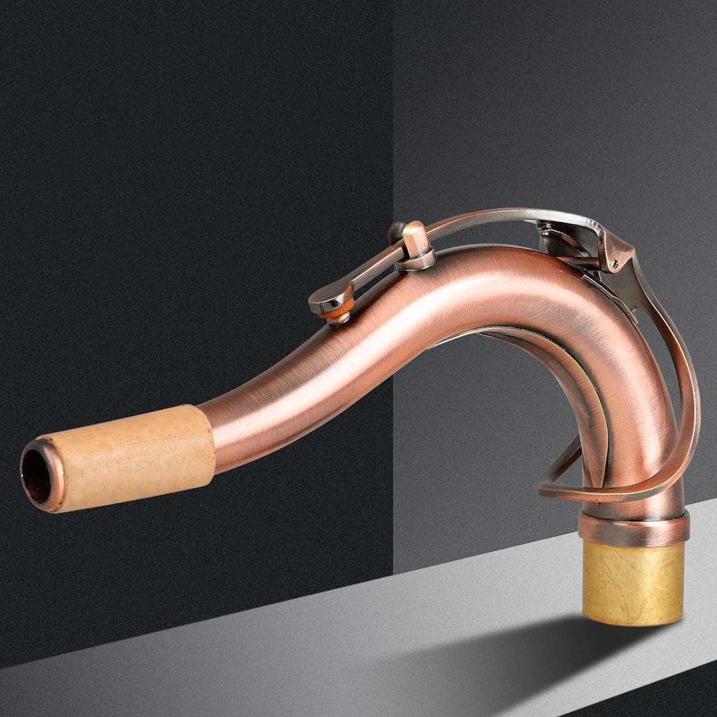 Peças de Instrumento de Sopro Substituição para Tenor Pescoço Saxofone Latão Tenor Dobrar Bronze 27mm Sax - Image 4