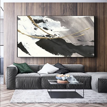 

Hand painted Modern Abstract Canvas Oil Paintings Wall Art Picture For Living Room Paintings Cuadros Large Salon Decoration