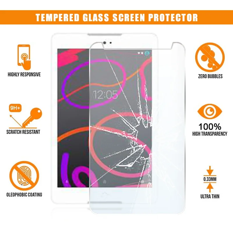 

For Bq Aquaris M8 Tablet Tempered Glass Screen Protector Scratch Proof Anti-fingerprint HD Clear Film Guard Cover