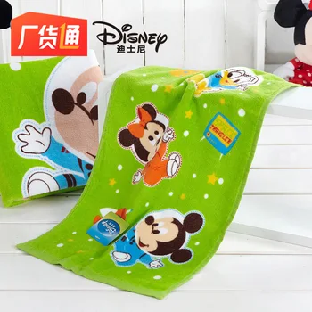 

Disney new rainbow Mickey Donald Duck Print Children's towel household wash soft cotton face towel boys girls