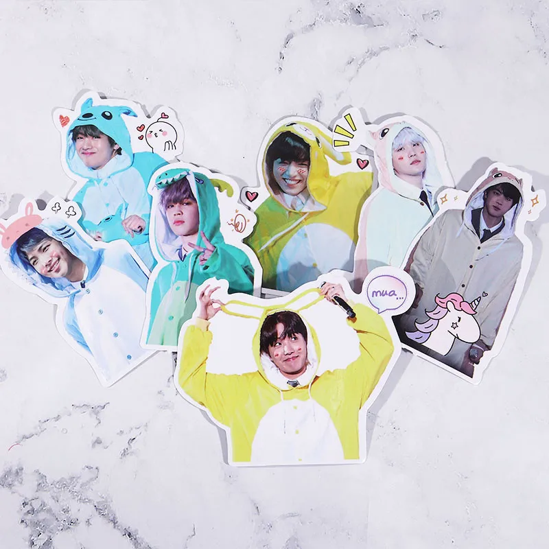Kpop Bangtan наклейки для мальчиков дневник календарь альбом Скрапбукинг хлопья наклейки руководство украшения канцелярские принадлежности веер подарки