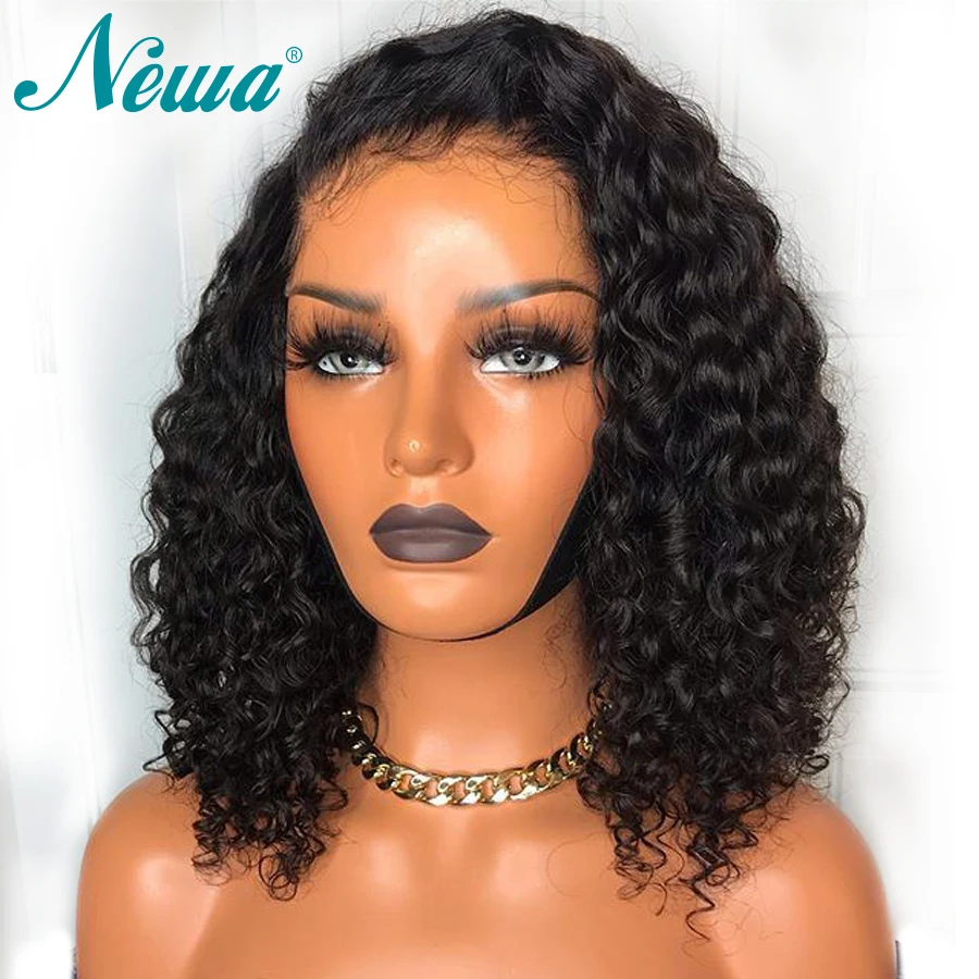 

Newa Hair 360 Lace Frontal Wig With Baby Hair Brazilian Pre Plucked Lace Front Human Hair Wig For Women Water Wave Remy Wigs