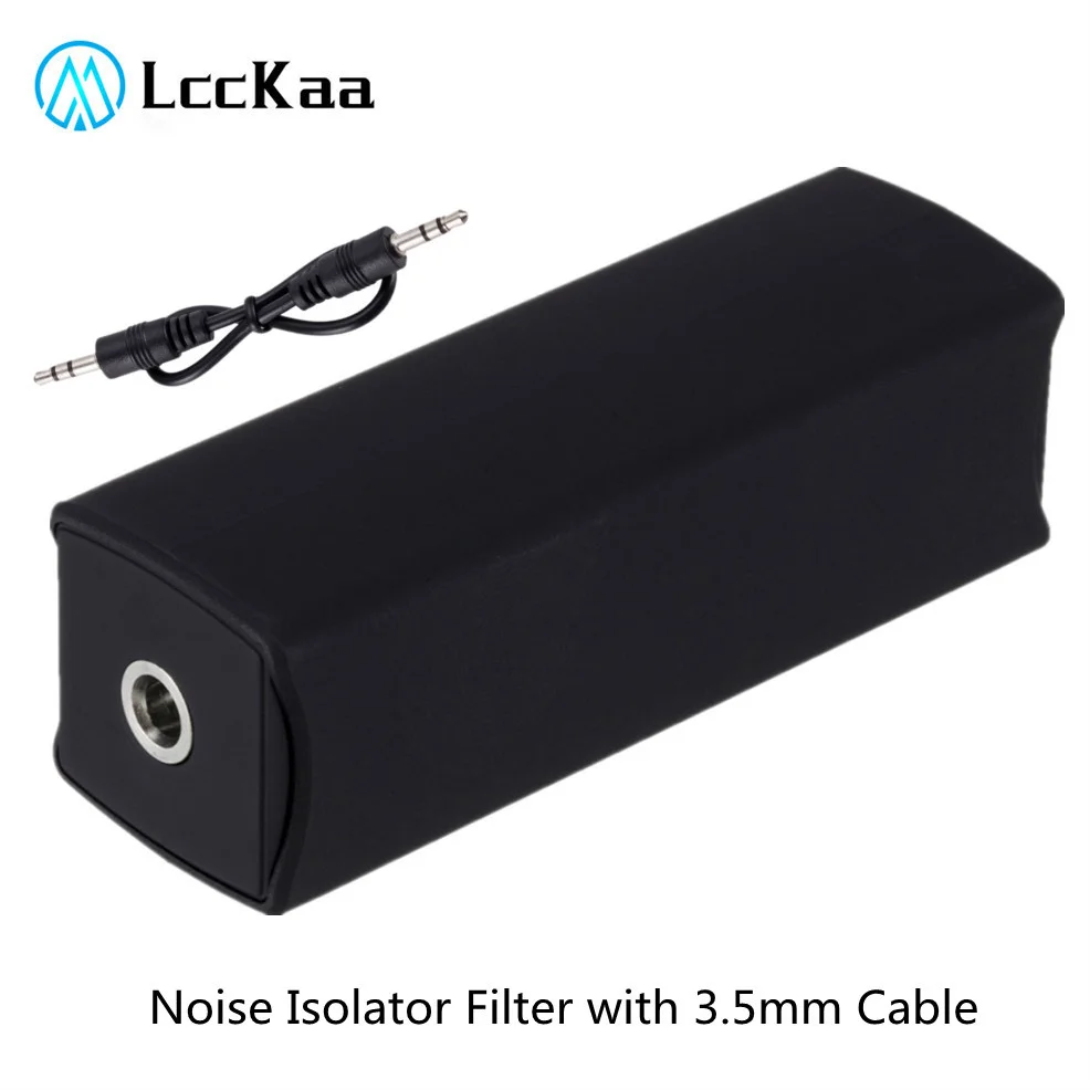 LccKaa Speaker Line 3.5mm Aux Audio Noise Filter Ground Loop Noise Isolator Eliminate for Car
