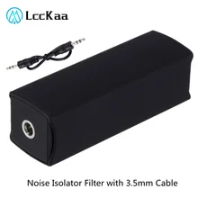 LccKaa 스피커 라인 3.5mm Aux 오디오 노이즈 필터 접지 루프 노이즈 아이솔레이터 제거 카 스테레오 오디오 시스템 홈 스테레오