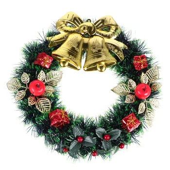 

1pc Christmas Decorative Wreath Door Wreath Xmas Decoration (Assorted Color)