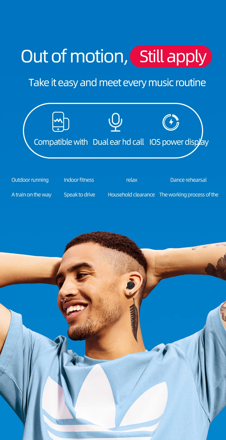 TWS Wireless Earphone For Xiaomi Redmi Airdots Earbuds Bluetooth 5 0 Headsets Noise Cancelling Mic for iPhone Huawei Samsung