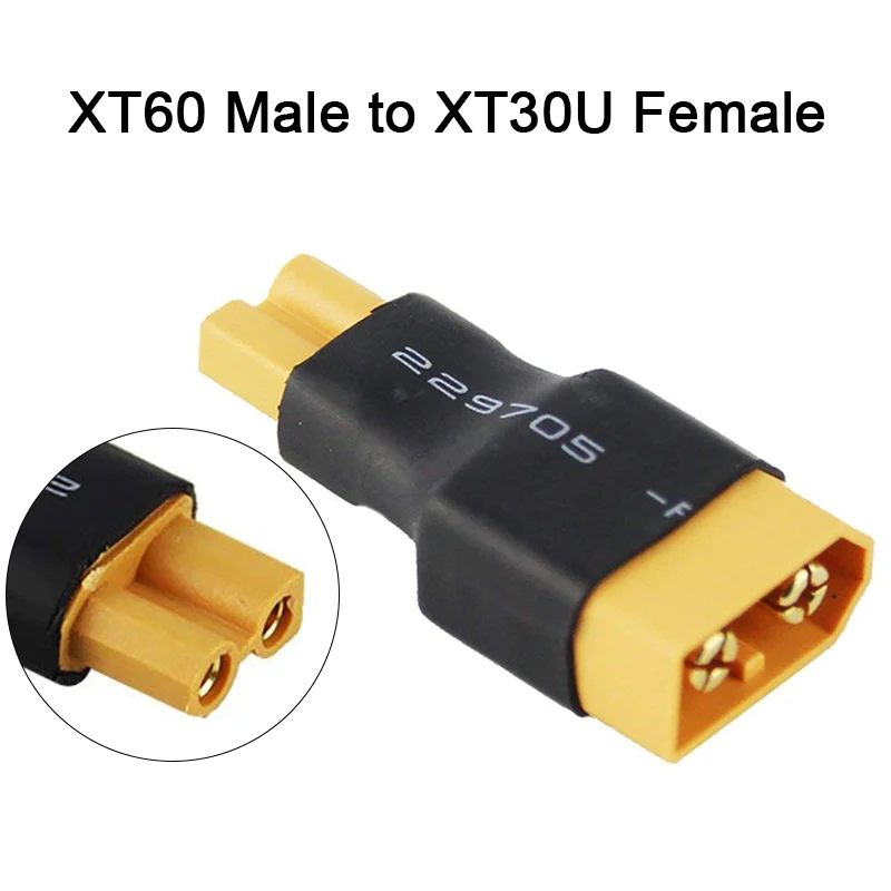 Amass адаптер XT60 к XT90 EC5 EC3 TRX T Deans XT30U гнездовые штекерные разъемы 4,0 мм разъем типа "банан" RC Lipo части управления батареей DIY - Цвет: XT60 Male to XT30U