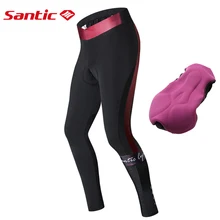 SANTIC осенние велосипедные штаны для женщин Coolmax 4D Pad Pro дорожный велосипед MTB велосипедные штаны Женские Дышащие анти-пот брюки