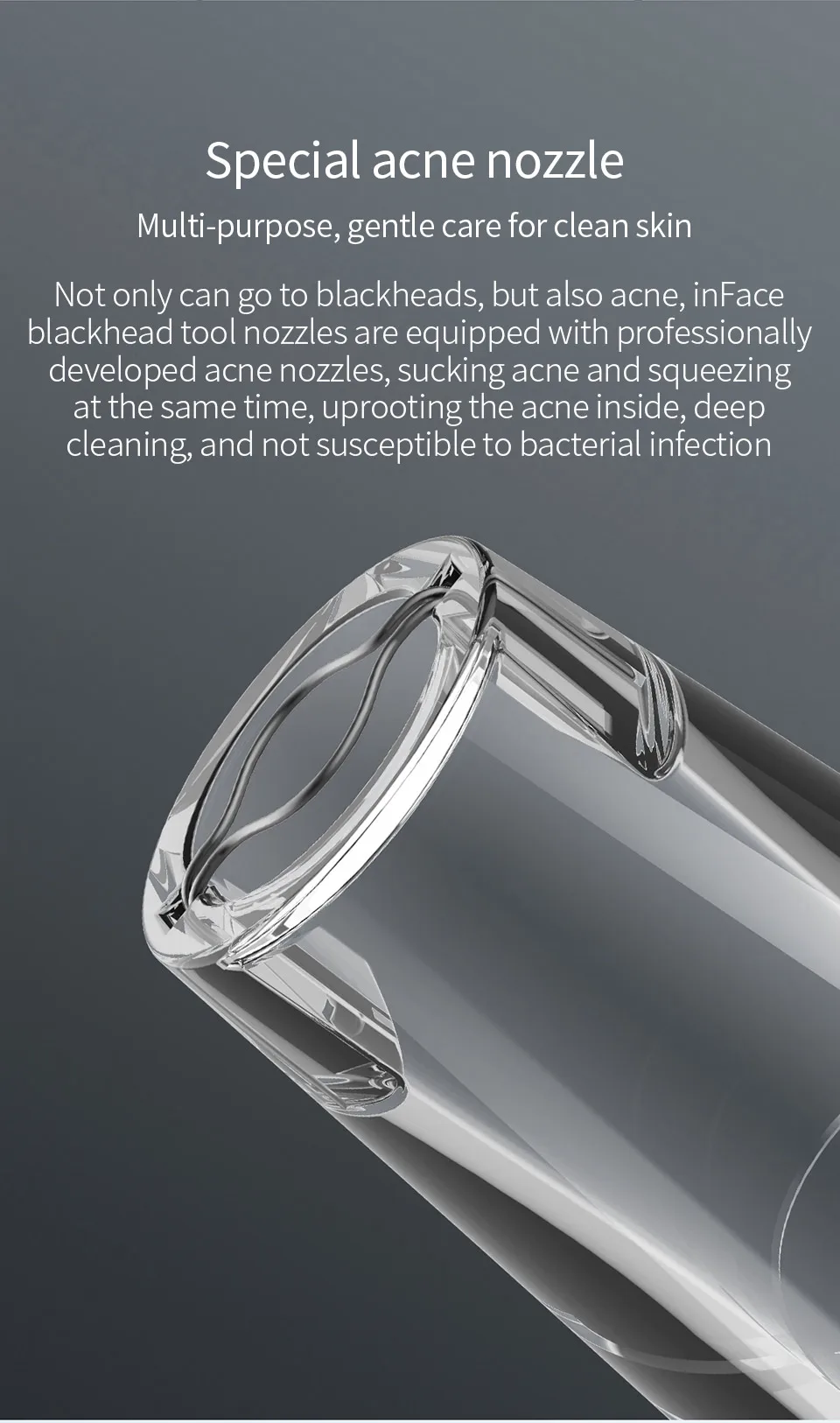Xiaomi Mijia InFace Электрический аппарат для удаления черных точек, аппарат для косметологии, чтобы мыть поры, очиститель