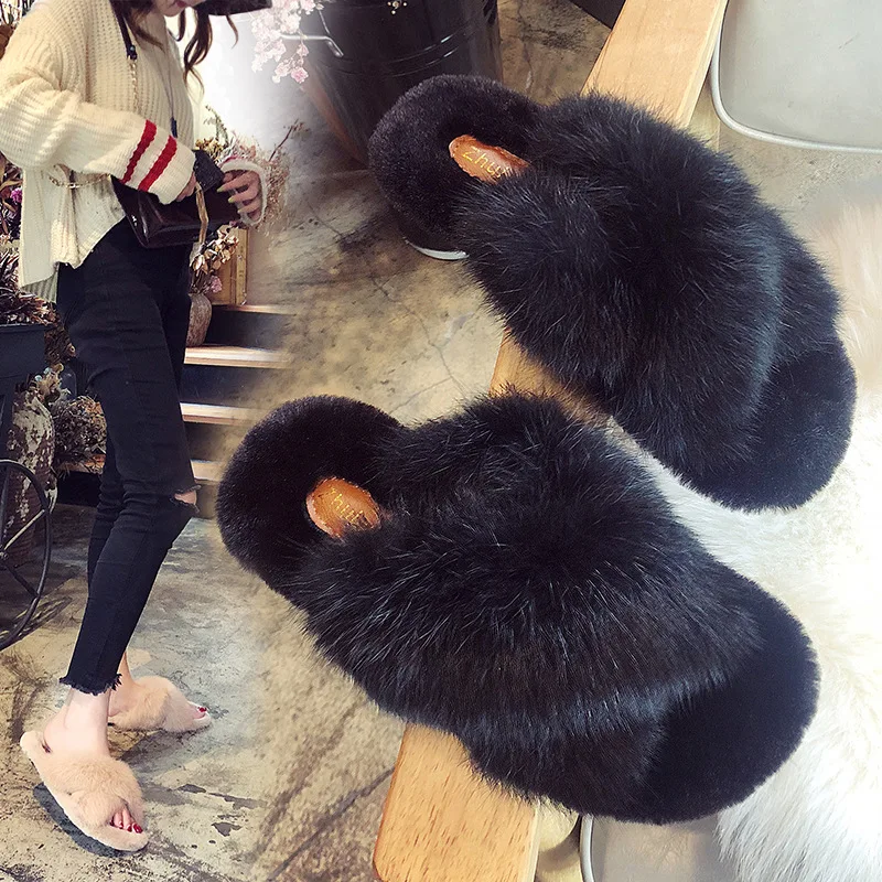 Новинка женские пушистые шлепанцы повседневные мягкие сланцы для дома теплые