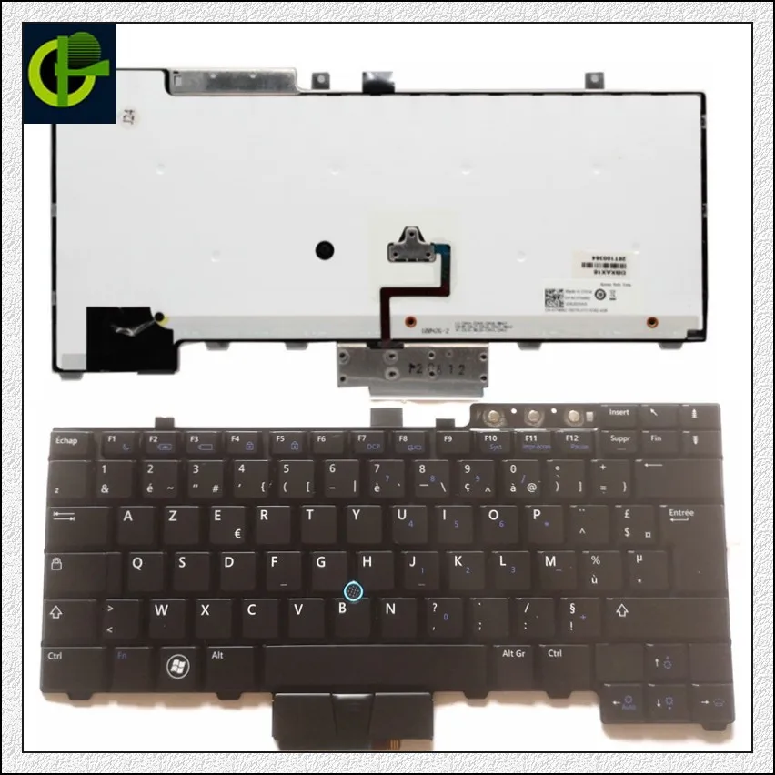 Клавиатура с французской подсветкой Azerty для ноутбука Dell Latitude E5300 E5400 E5410 Precision M2500