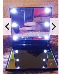 Led квадратное зеркало для макияжа Складное двухстороннее Abs Hd зеркало инструменты для макияжа дропшиппинг