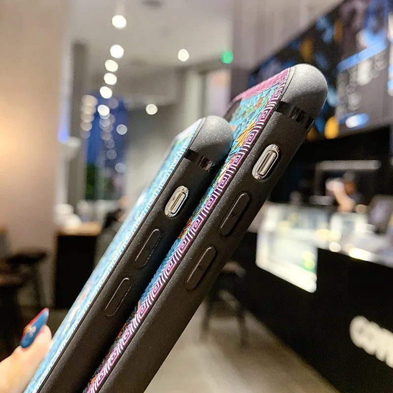 Чехол Heyytle в стиле ретро с 3D тисненым цветком для iPhone XS MAX XR X силиконовый чехол s 7 8