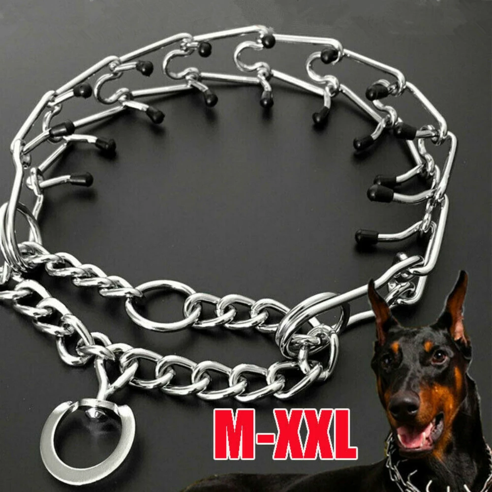 Collar de seguridad para perros, de acero de Metal, Prong Pinch1, entrenamiento de M XXL|Correas| - AliExpress