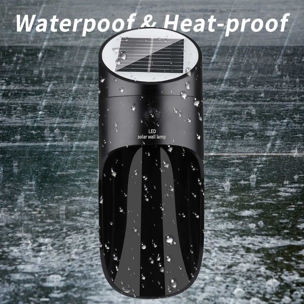 New 15LED Outdoor Courtyard Waterproof Human Body Induction Solar Wall Light Safety