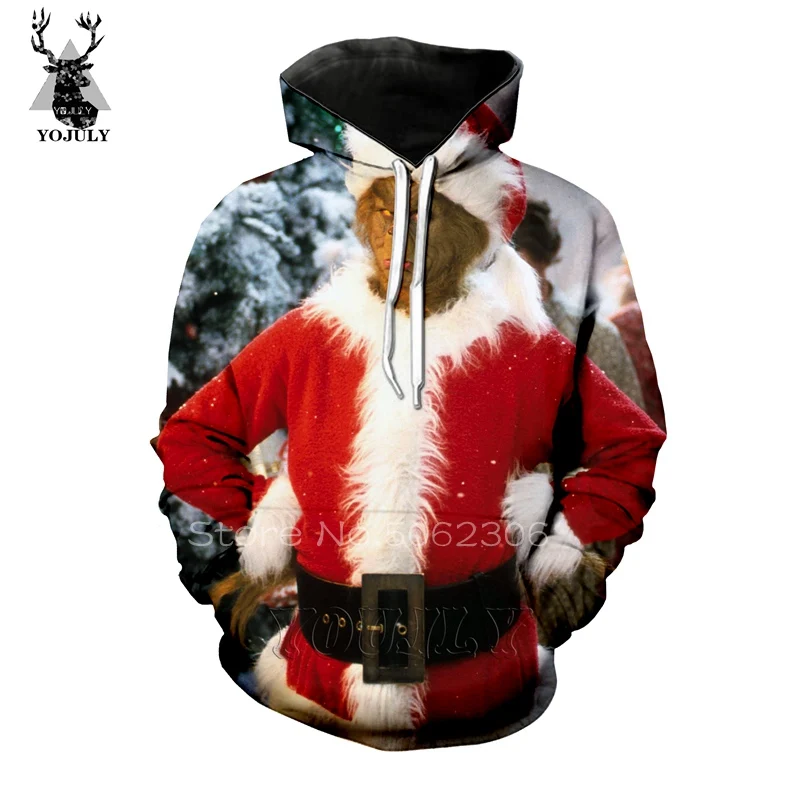 14 The Grinch толстовки off white Мужская толстовка с 3d принтом Lil peep топы с круглым вырезом уличная толстовка унисекс пуловер странные вещи A62 - Цвет: 14